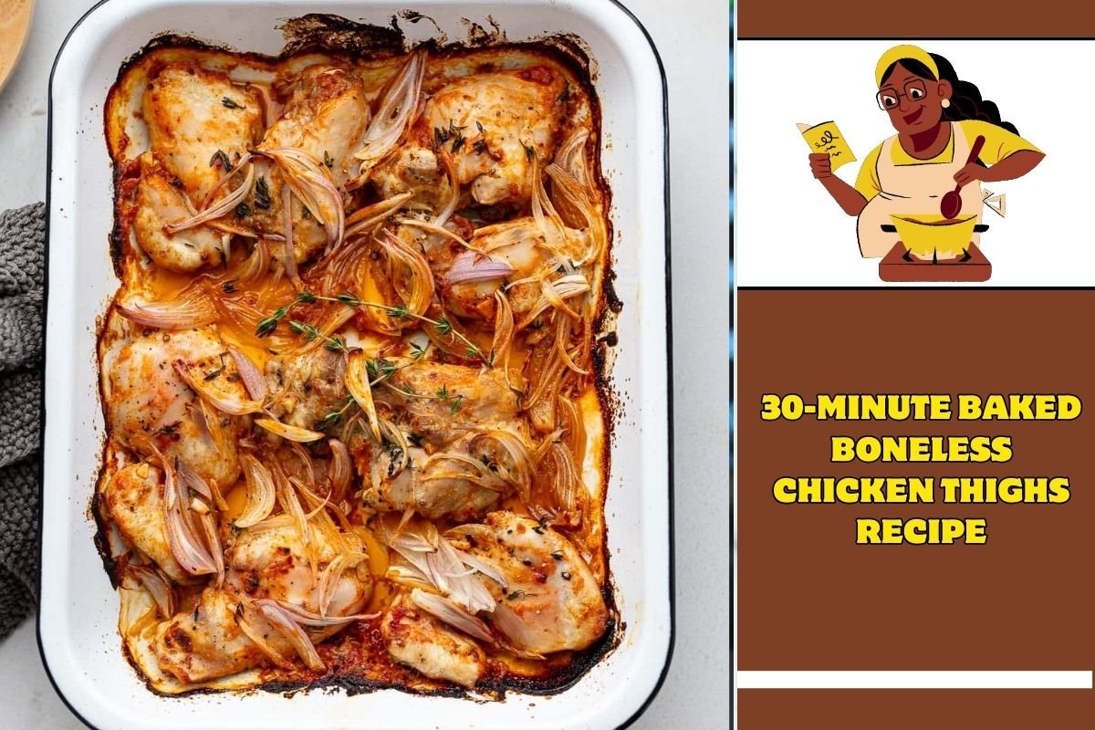30-minute Baked Boneless Chicken Thighs Recipe